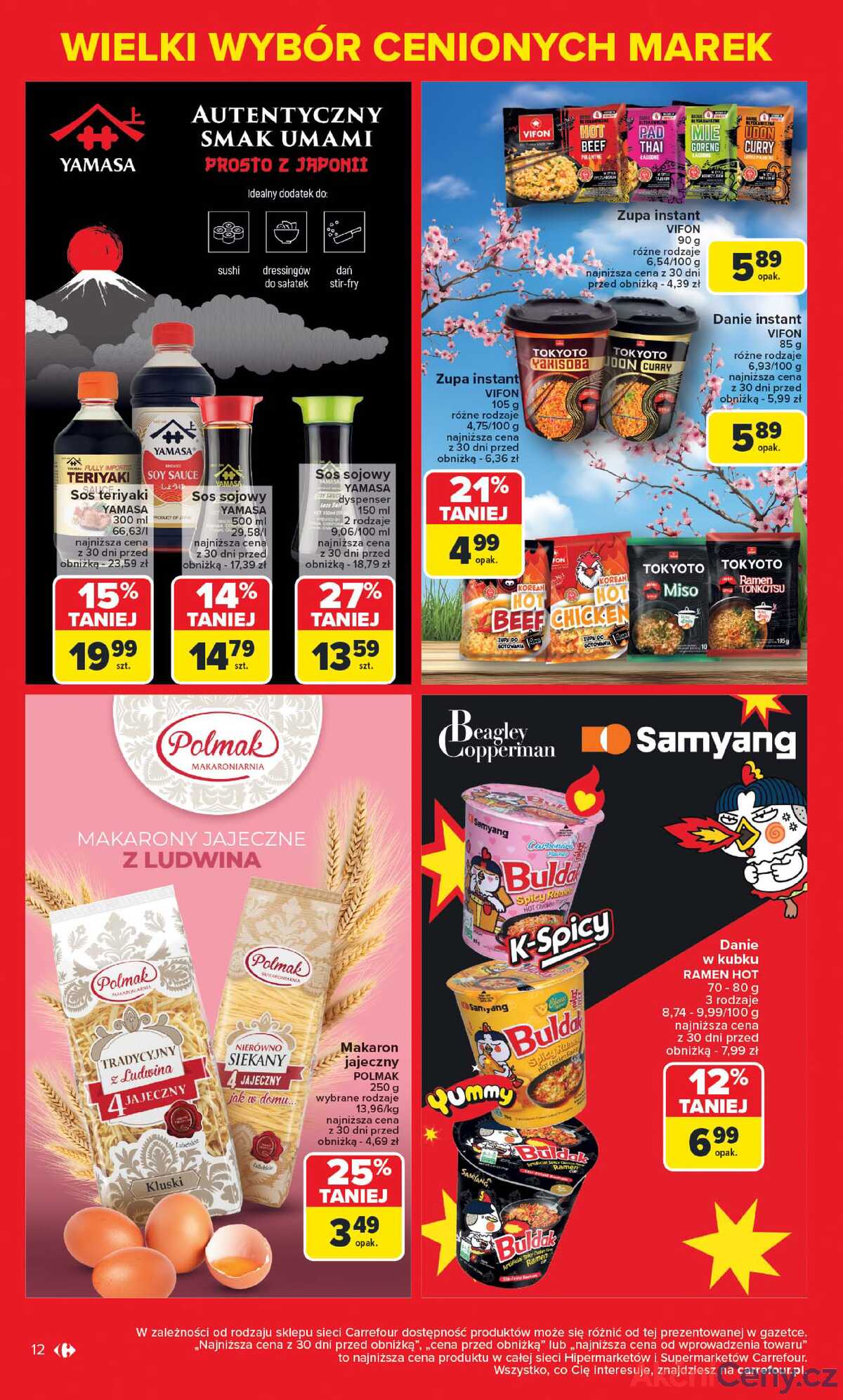 Leták Carrefour Polsko 5.5.-17.5.2025 - Známé značky, výhodné ceny strana 12