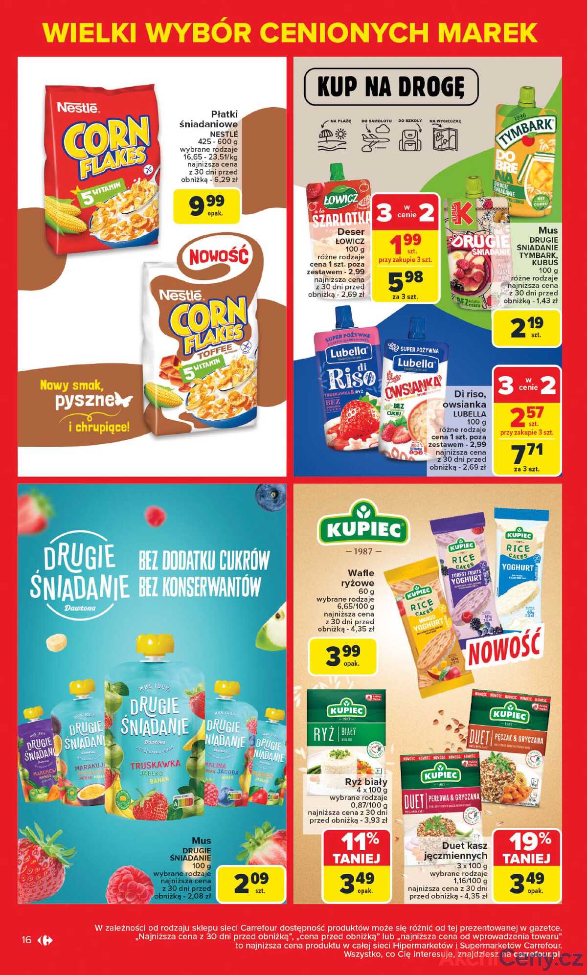 Leták Carrefour Polsko 5.5.-17.5.2025 - Známé značky, výhodné ceny strana 16