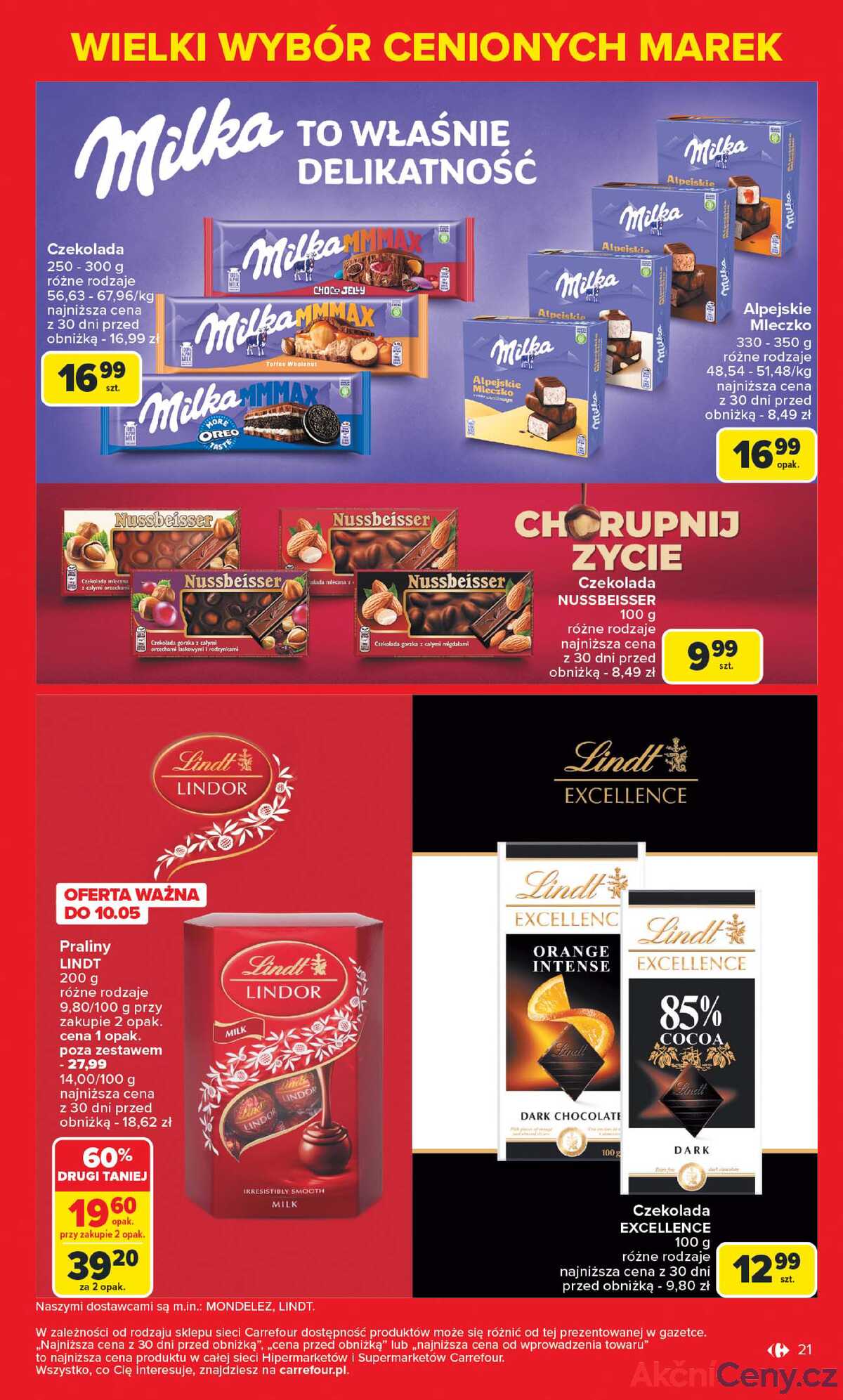 Leták Carrefour Polsko 5.5.-17.5.2025 - Známé značky, výhodné ceny strana 21