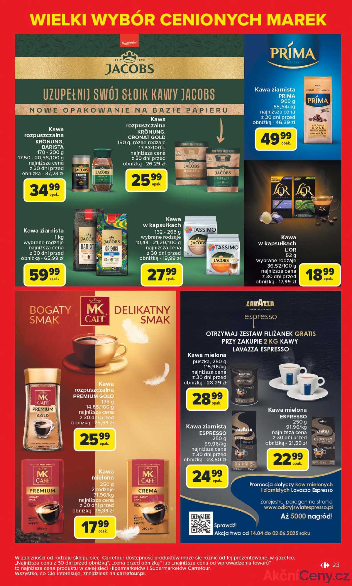 Leták Carrefour Polsko 5.5.-17.5.2025 - Známé značky, výhodné ceny strana 23