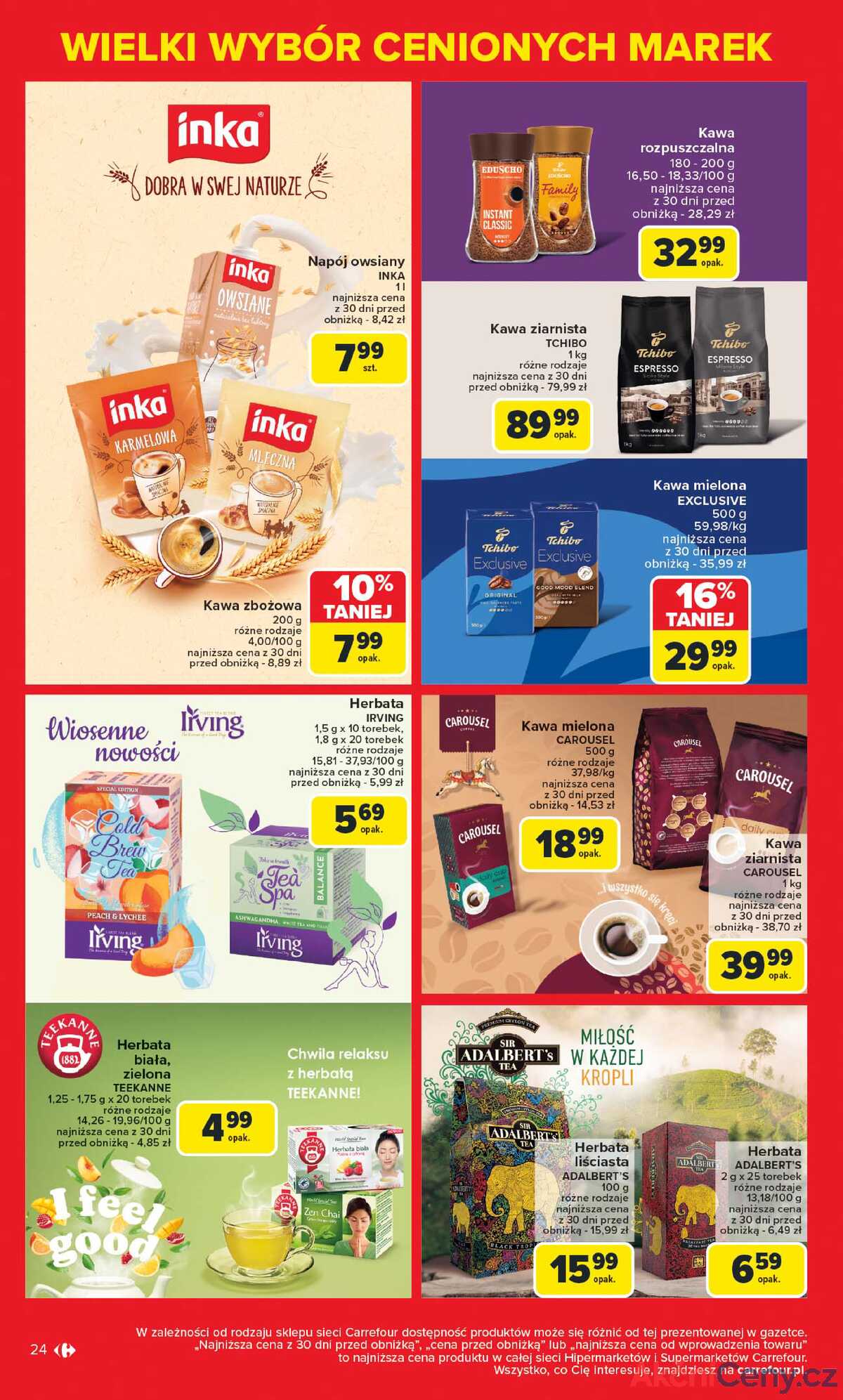 Leták Carrefour Polsko 5.5.-17.5.2025 - Známé značky, výhodné ceny strana 24