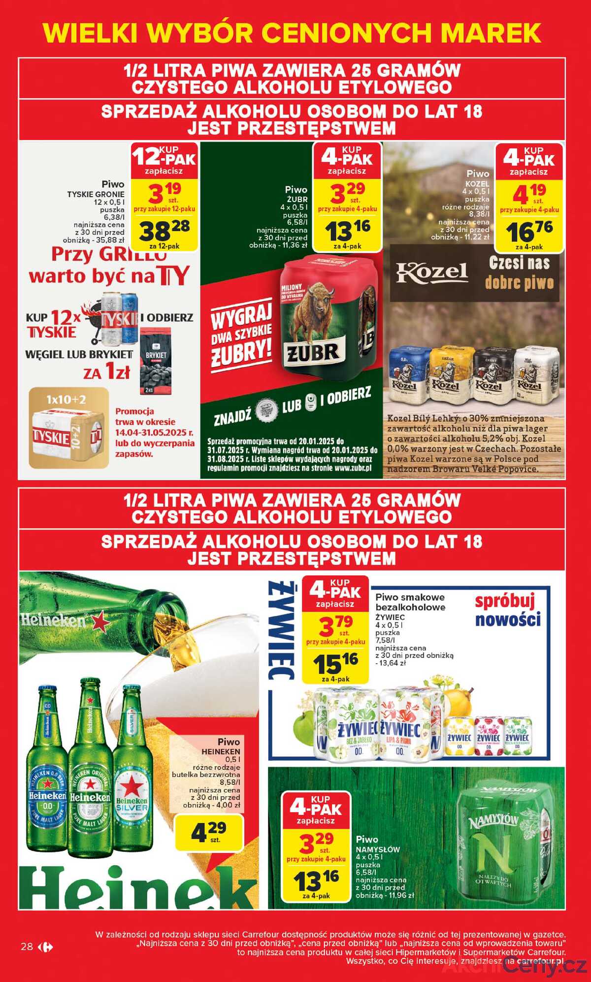 Leták Carrefour Polsko 5.5.-17.5.2025 - Známé značky, výhodné ceny strana 28