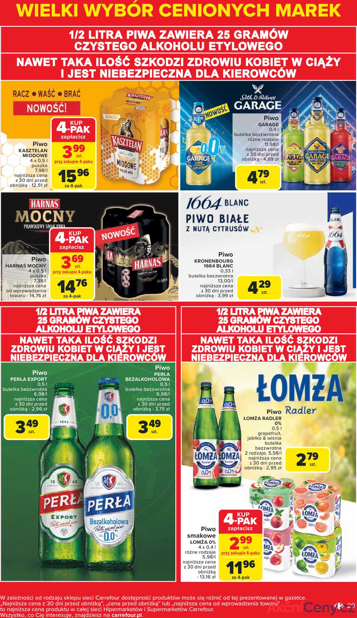 Leták Carrefour Polsko 5.5.-17.5.2025 - Známé značky, výhodné ceny strana 29