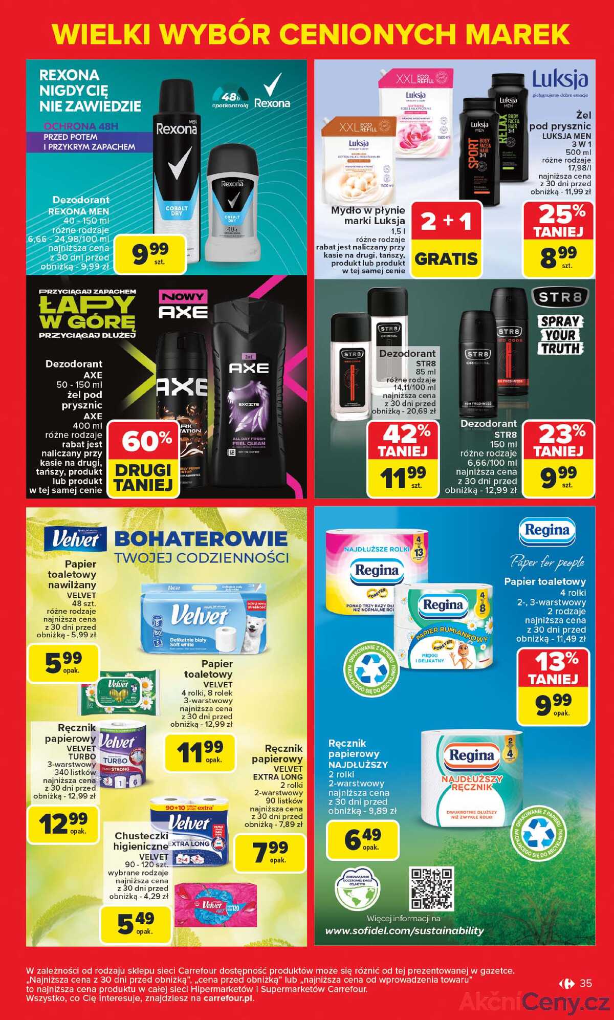 Leták Carrefour Polsko 5.5.-17.5.2025 - Známé značky, výhodné ceny strana 35