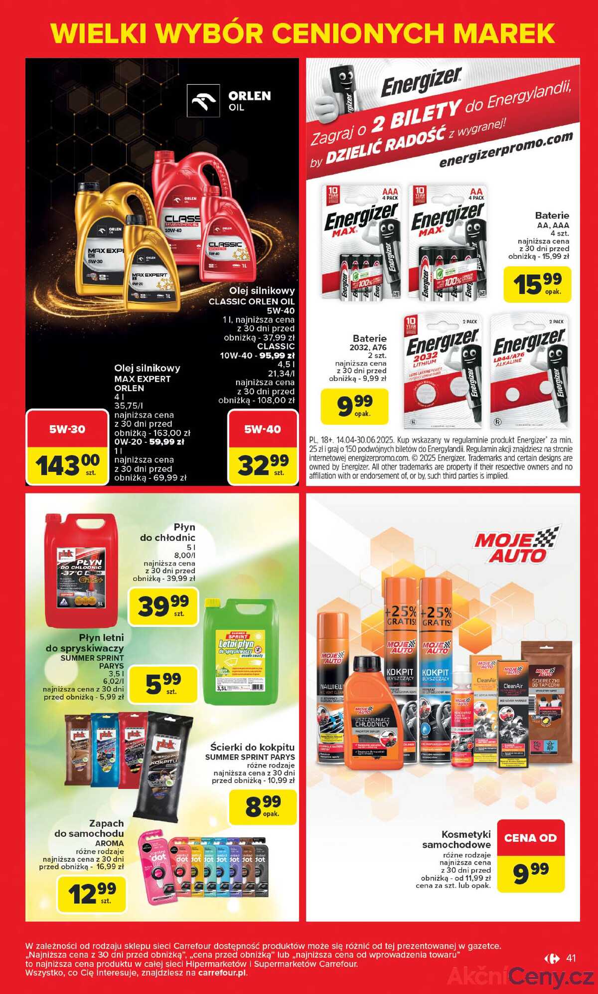 Leták Carrefour Polsko 5.5.-17.5.2025 - Známé značky, výhodné ceny strana 41