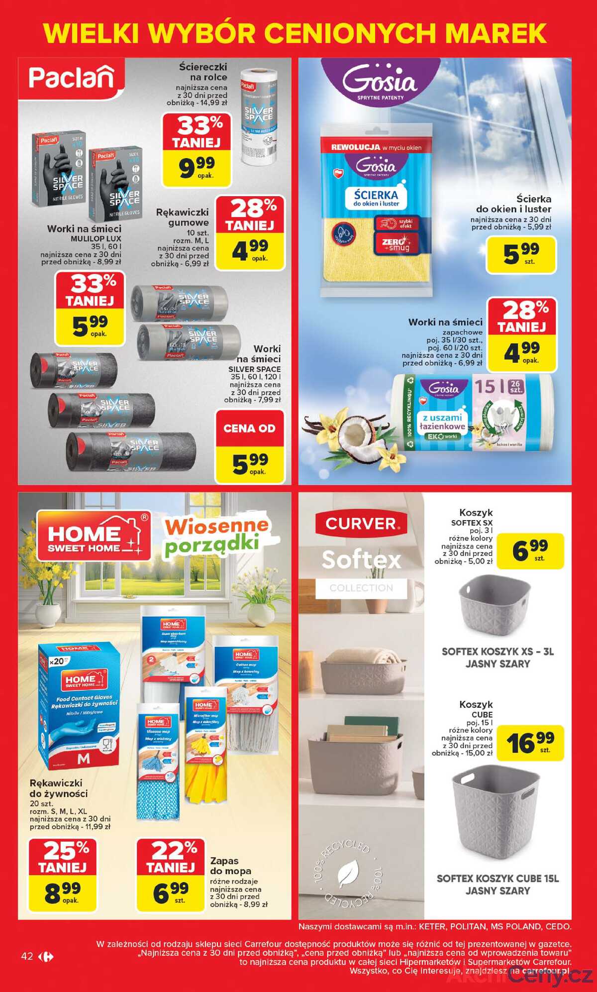 Leták Carrefour Polsko 5.5.-17.5.2025 - Známé značky, výhodné ceny strana 42