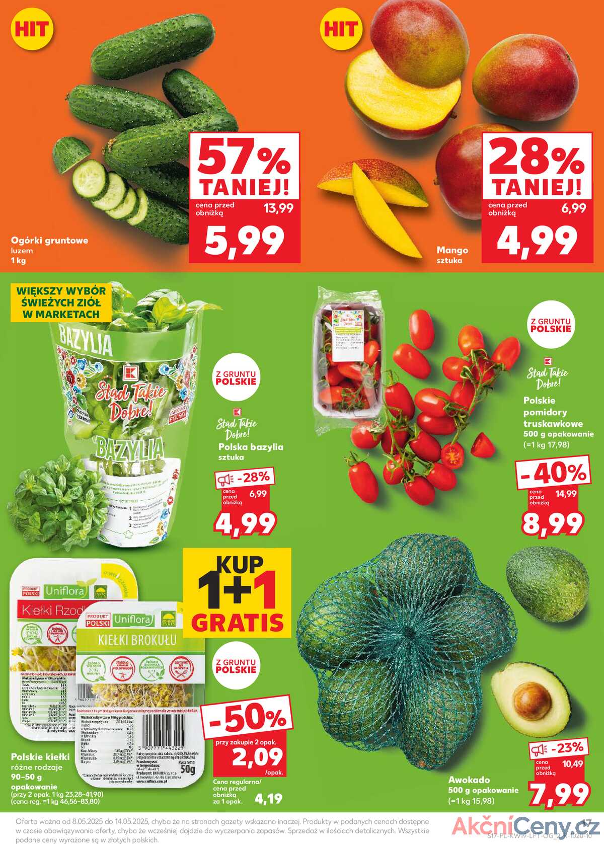 Leták Kaufland Polsko 8.5.-14.5.2025 - Noviny týdne strana 17