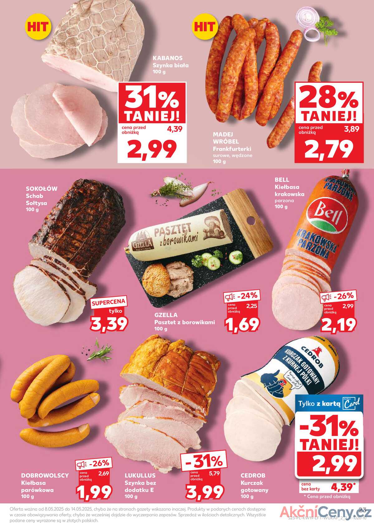 Leták Kaufland Polsko 8.5.-14.5.2025 - Noviny týdne strana 23
