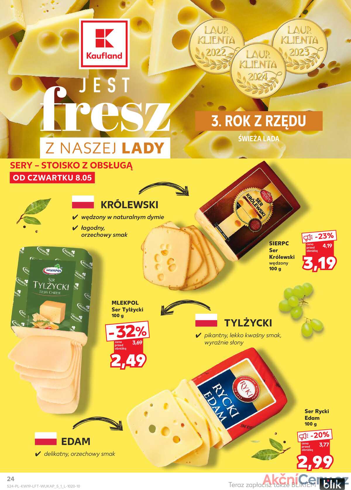 Leták Kaufland Polsko 8.5.-14.5.2025 - Noviny týdne strana 24