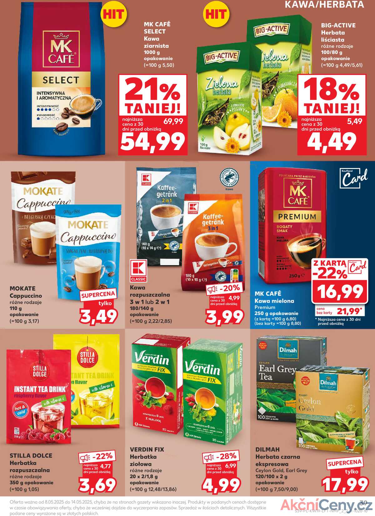 Leták Kaufland Polsko 8.5.-14.5.2025 - Noviny týdne strana 39