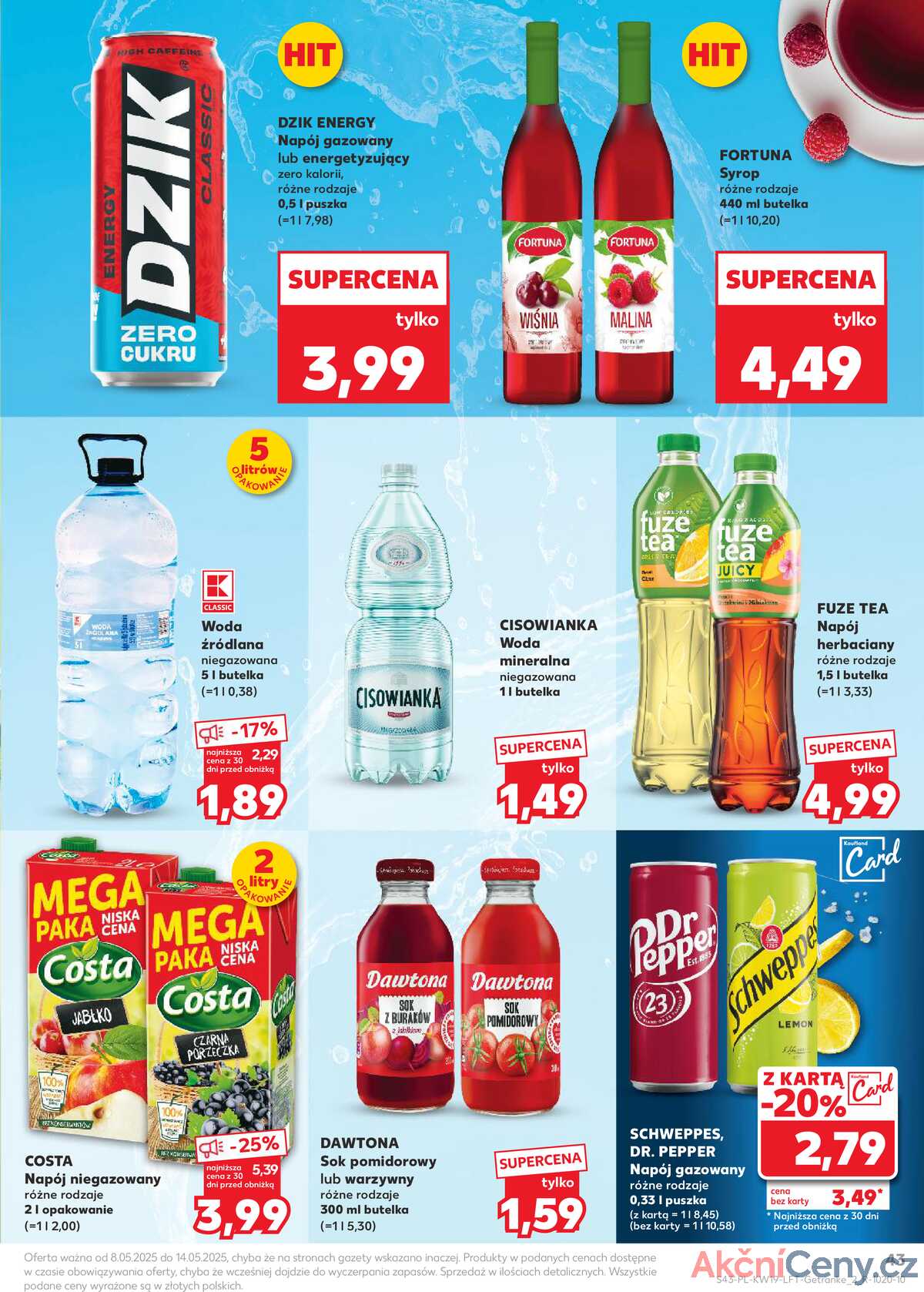 Leták Kaufland Polsko 8.5.-14.5.2025 - Noviny týdne strana 43