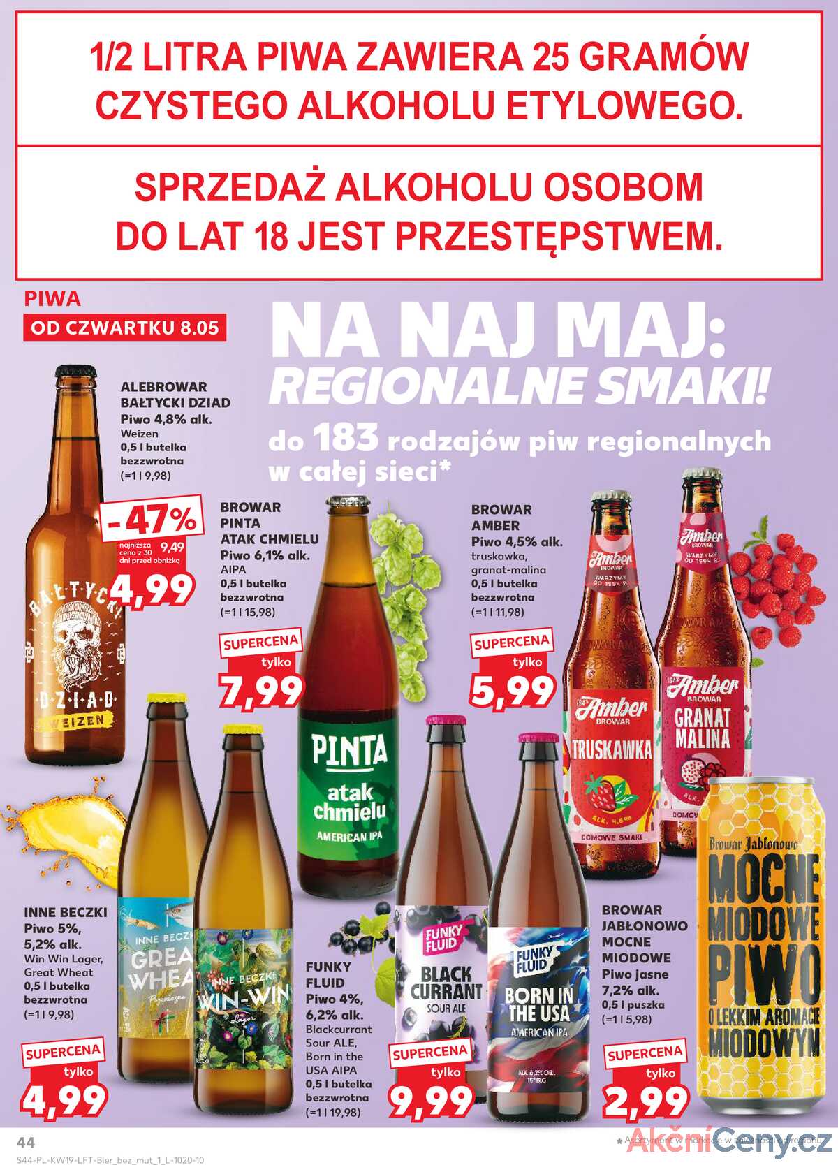 Leták Kaufland Polsko 8.5.-14.5.2025 - Noviny týdne strana 44