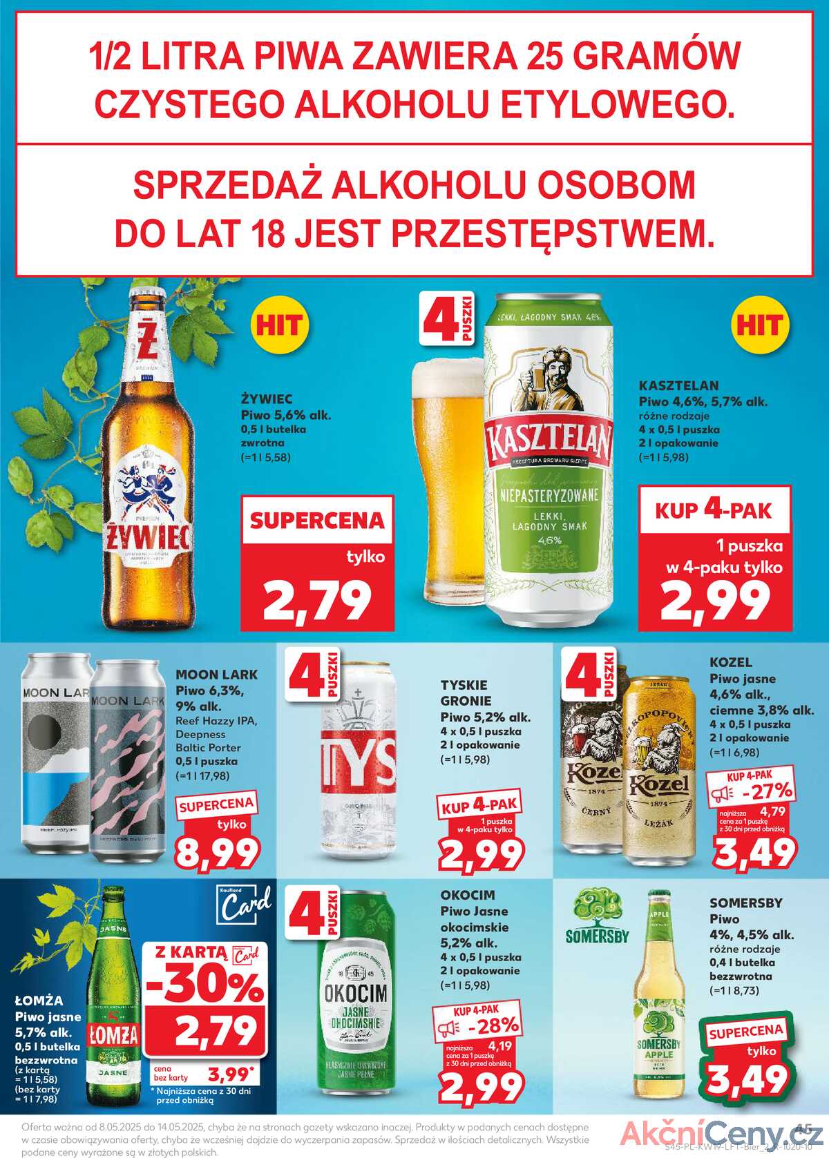 Leták Kaufland Polsko 8.5.-14.5.2025 - Noviny týdne strana 45