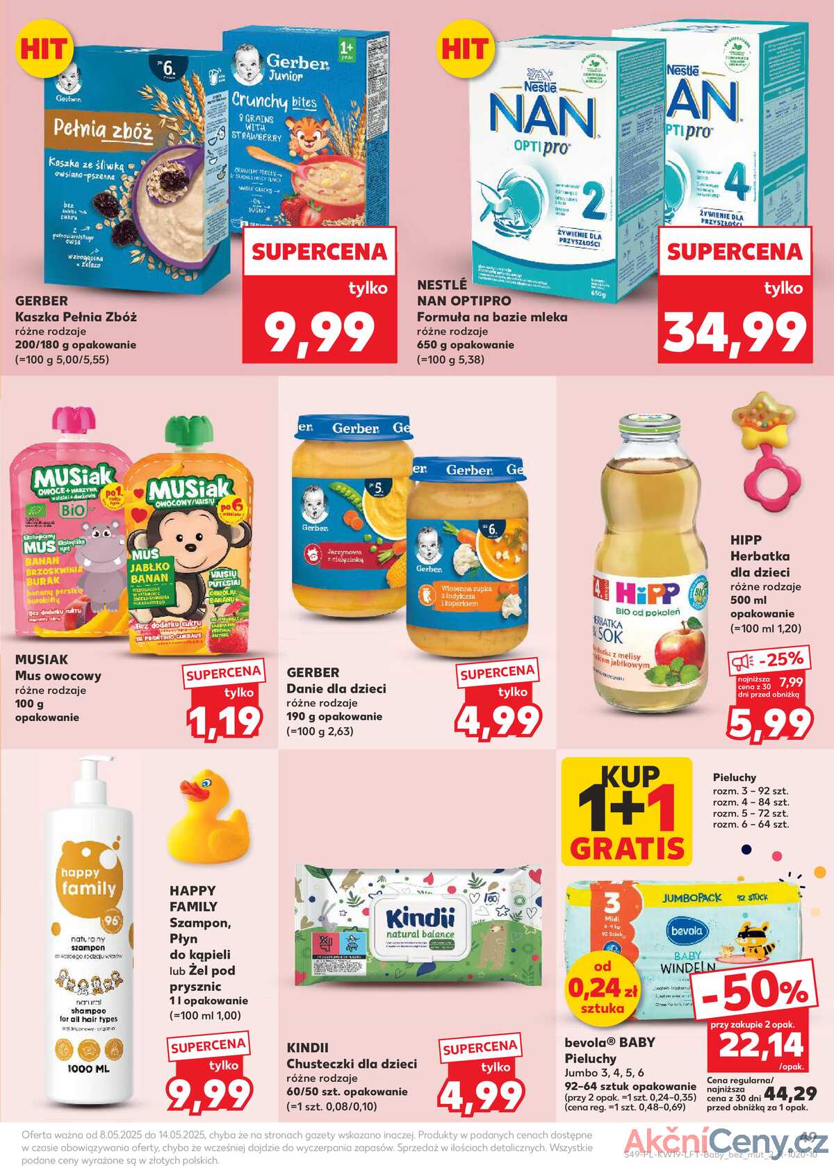 Leták Kaufland Polsko 8.5.-14.5.2025 - Noviny týdne strana 49