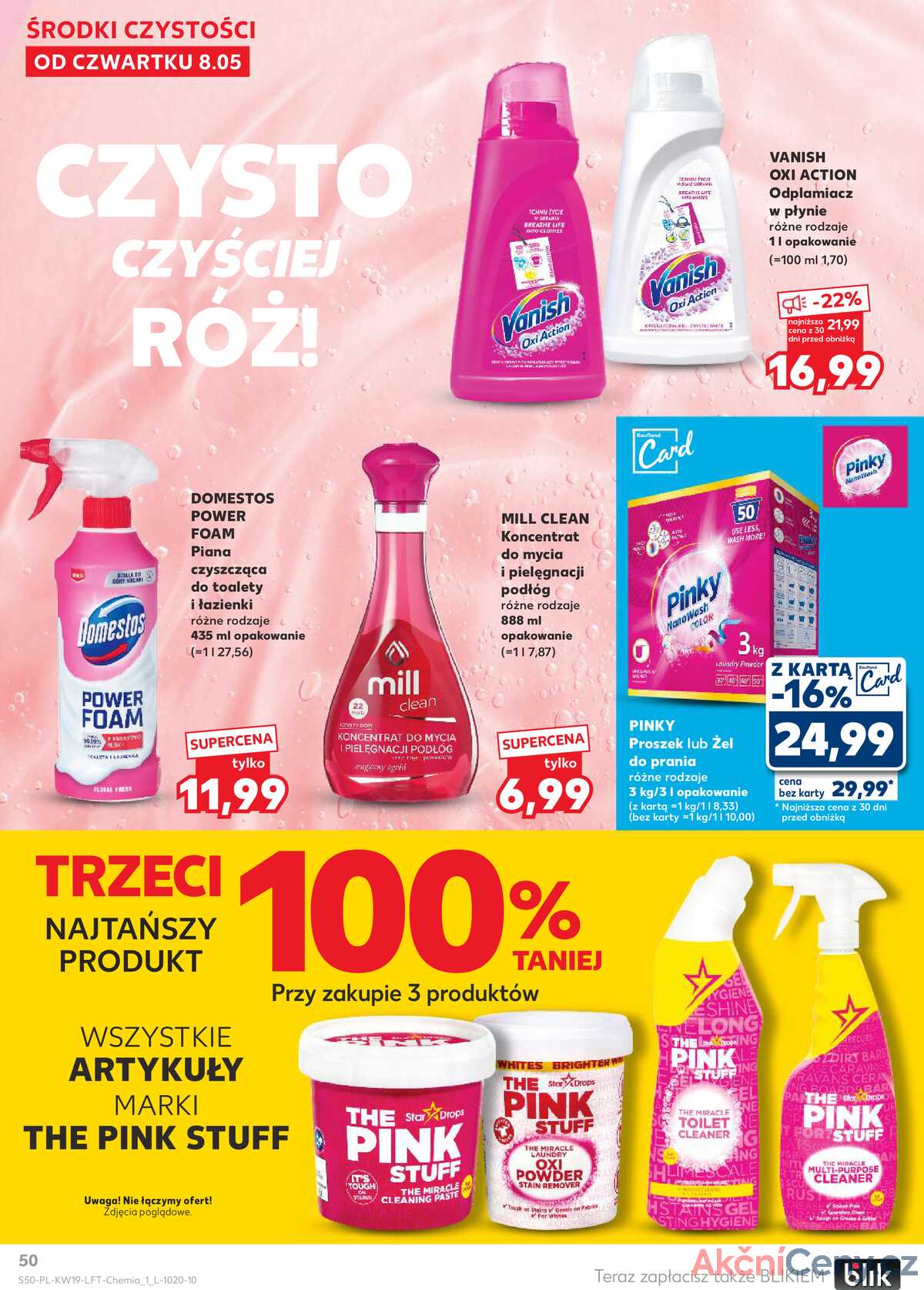 Leták Kaufland Polsko 8.5.-14.5.2025 - Noviny týdne strana 50