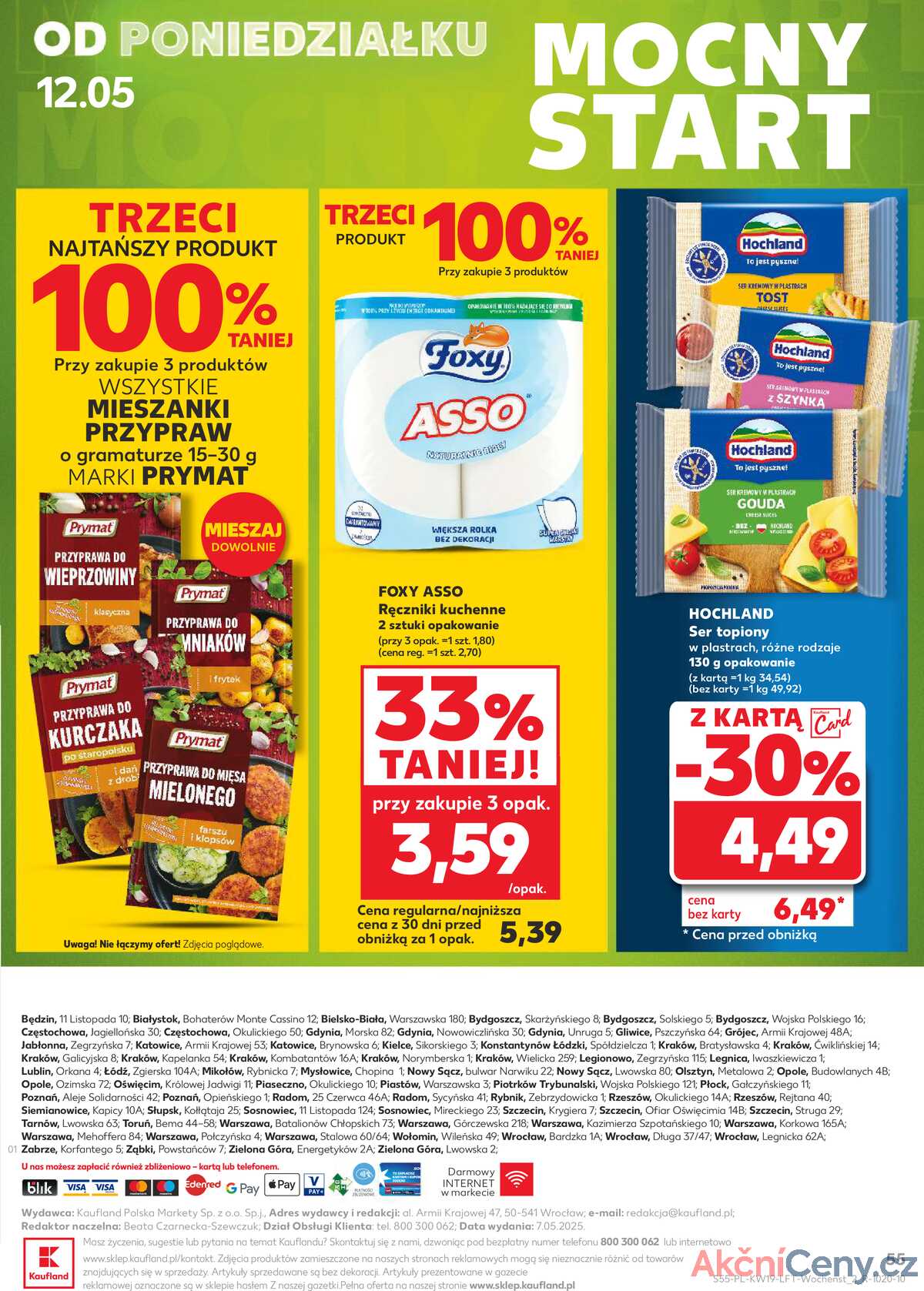 Leták Kaufland Polsko 8.5.-14.5.2025 - Noviny týdne strana 55