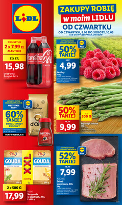 Leták Lidl Polsko 8.5.-10.5.2025