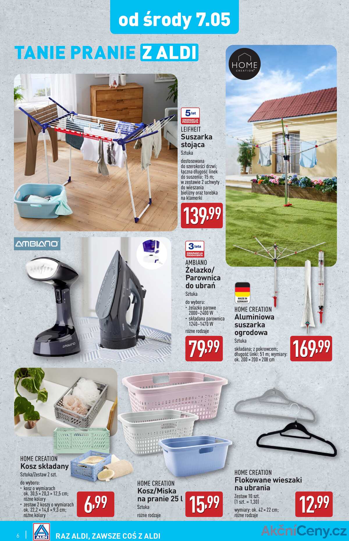 Leták Aldi Polsko 7.5.-13.5.2025 - Průmyslové výrobky a textil strana 6