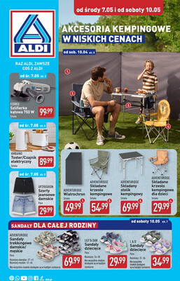 Leták Aldi Polsko 7.5.-13.5.2025 - Průmyslové výrobky a textil