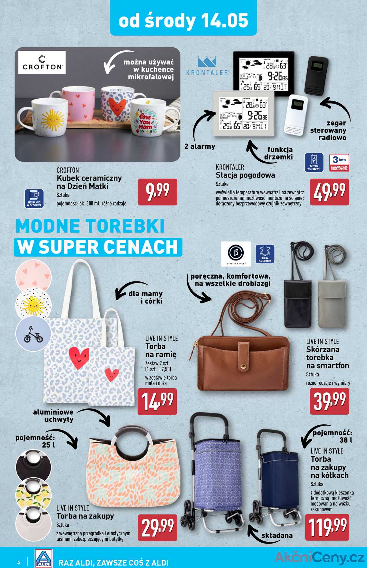 Leták Aldi Polsko 14.5.-20.5.2025 - Průmyslové výrobky a textil strana 4