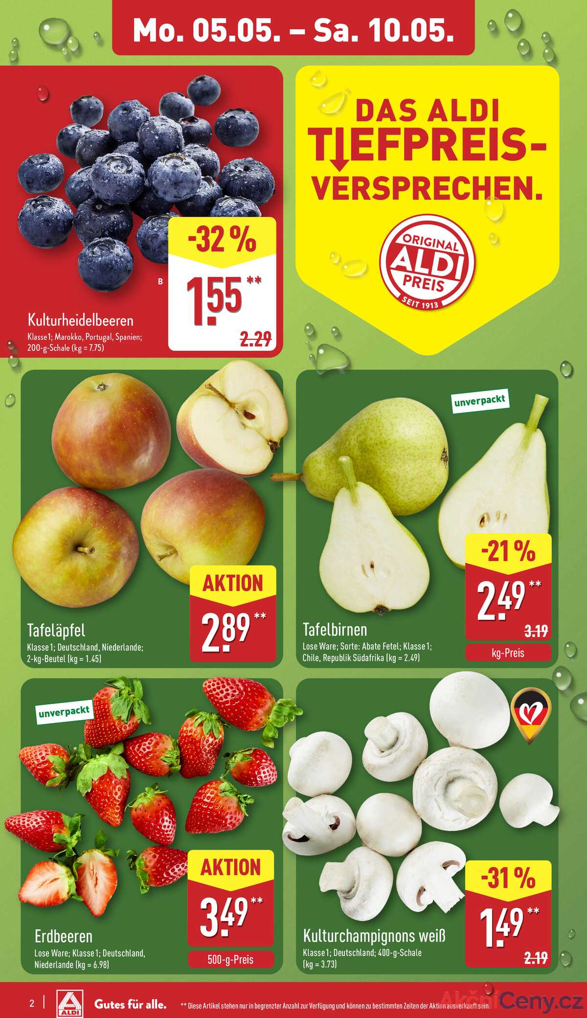 Leták ALDI Německo 5.5.-11.5.2025 strana 2