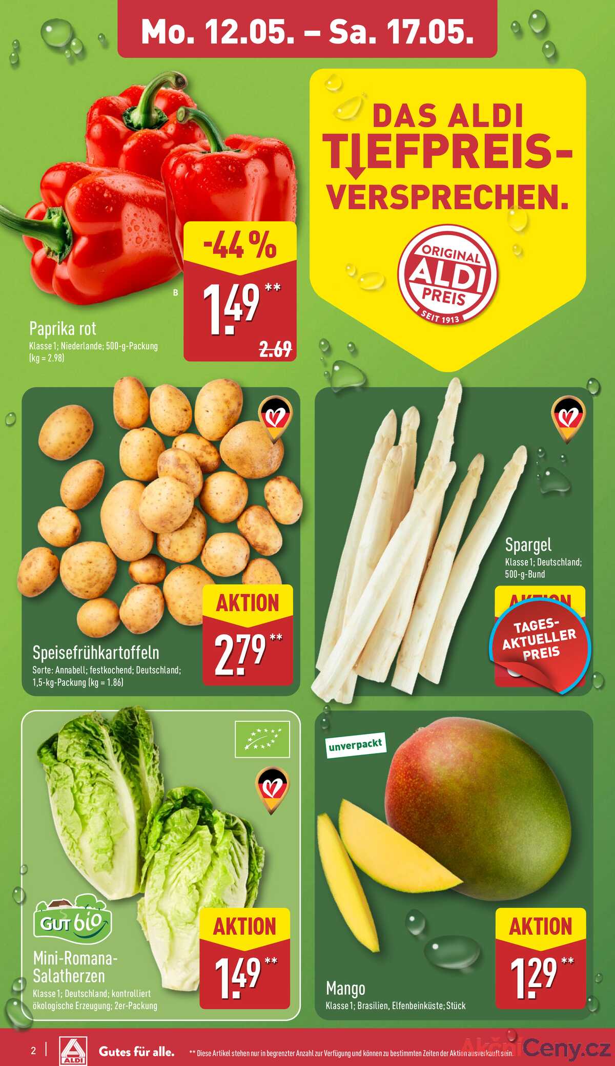 Leták ALDI Německo 12.5.-18.5.2025 strana 2