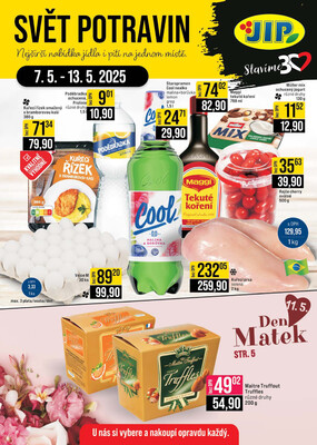 JIP Cash &amp;amp; Carry Jilemnice, Pardubice, Ostrava, Karlovy Vary, Olomouc a Zlín od 7.5. do 13.5.2025
