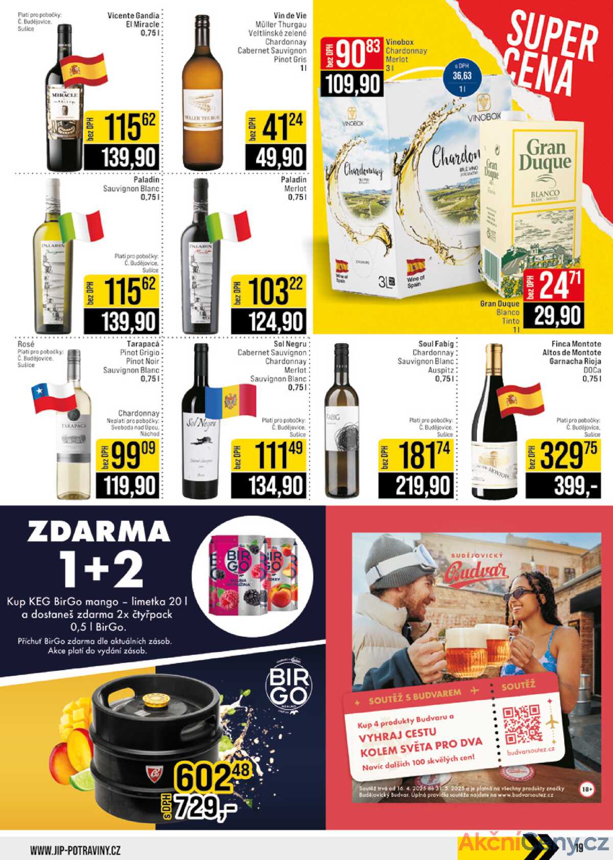 JIP Cash & Carry České Budějovice, Most, Náchod, Polička, Sušice a Svoboda nad Úpou od 7.5. do 13.5.2025 strana 19