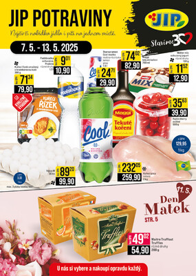 JIP Cash &amp;amp; Carry České Budějovice, Most, Náchod, Polička, Sušice a Svoboda nad Úpou od 7.5. do 13.5.2025