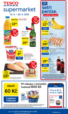 Tesco supermarkety od 14.5. do 20.5.2025
