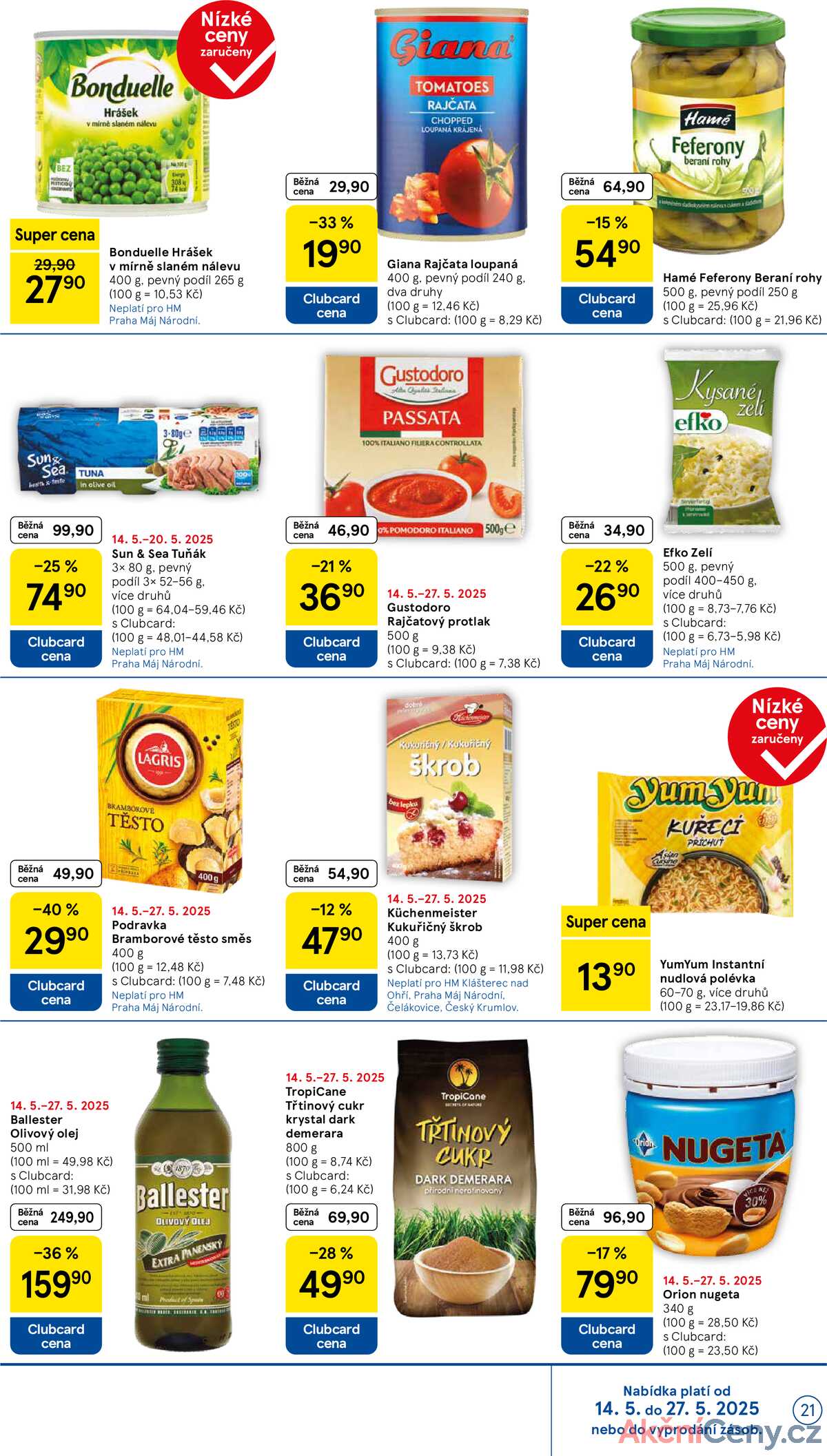 Tesco malé hypermarkety od 14.5. do 20.5.2025 strana 21