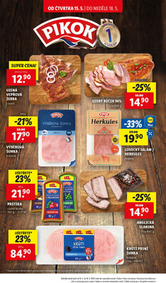 Lidl Čtvrtek od 15.5. do 18.5.2025