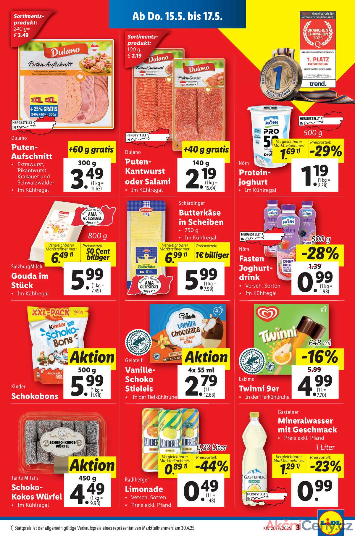 Leták Lidl Rakousko 15.5.-21.5.2025 strana 5