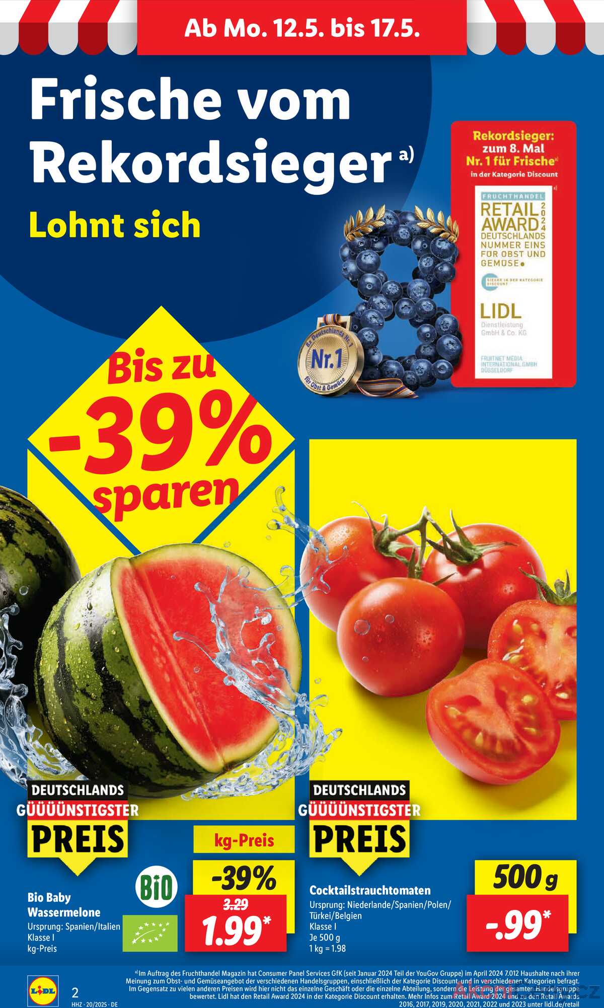 Leták Lidl Německo 12.5.-17.5.2025 strana 2