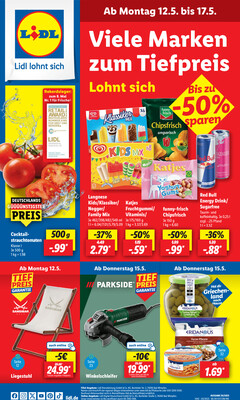 Leták Lidl Německo 12.5.-17.5.2025