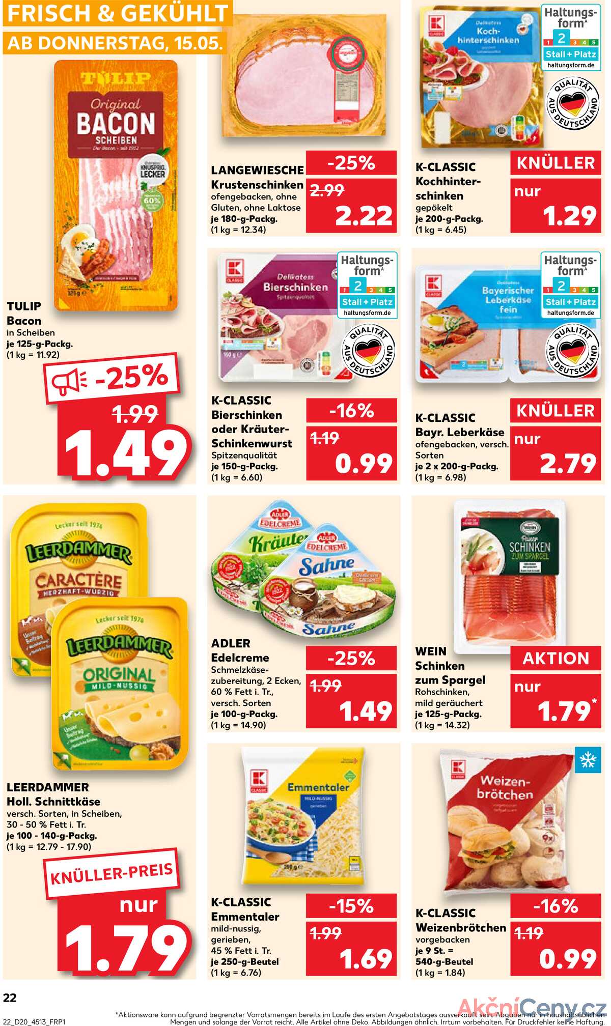 Leták Kaufland Německo 15.5.-21.5.2025 strana 22