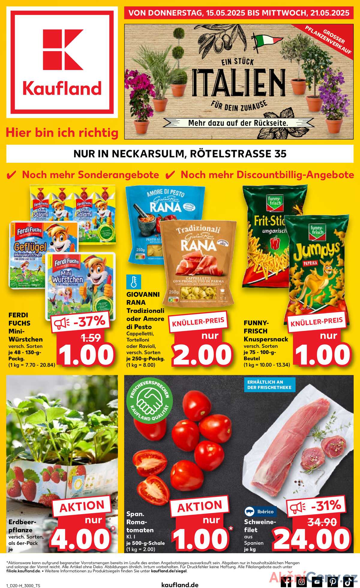 Leták Kaufland Německo 15.5.-21.5.2025 - Nabídky navíc strana 1