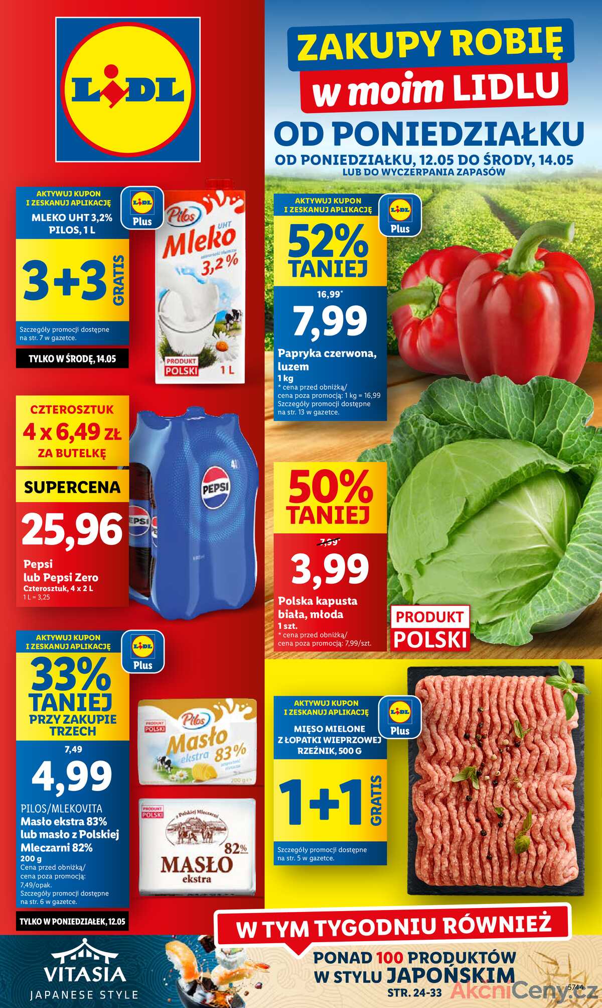Leták Lidl Polsko 12.5.-14.5.2025 strana 1