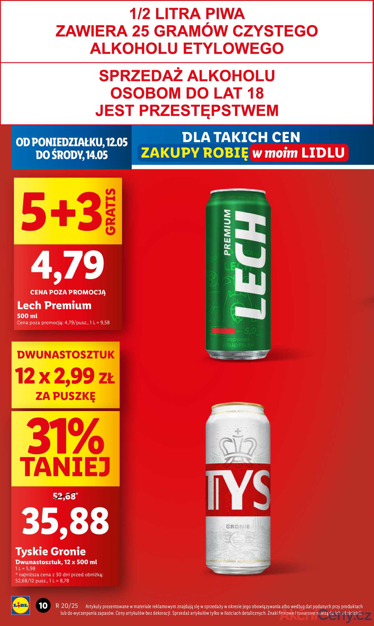 Leták Lidl Polsko 12.5.-14.5.2025 strana 10