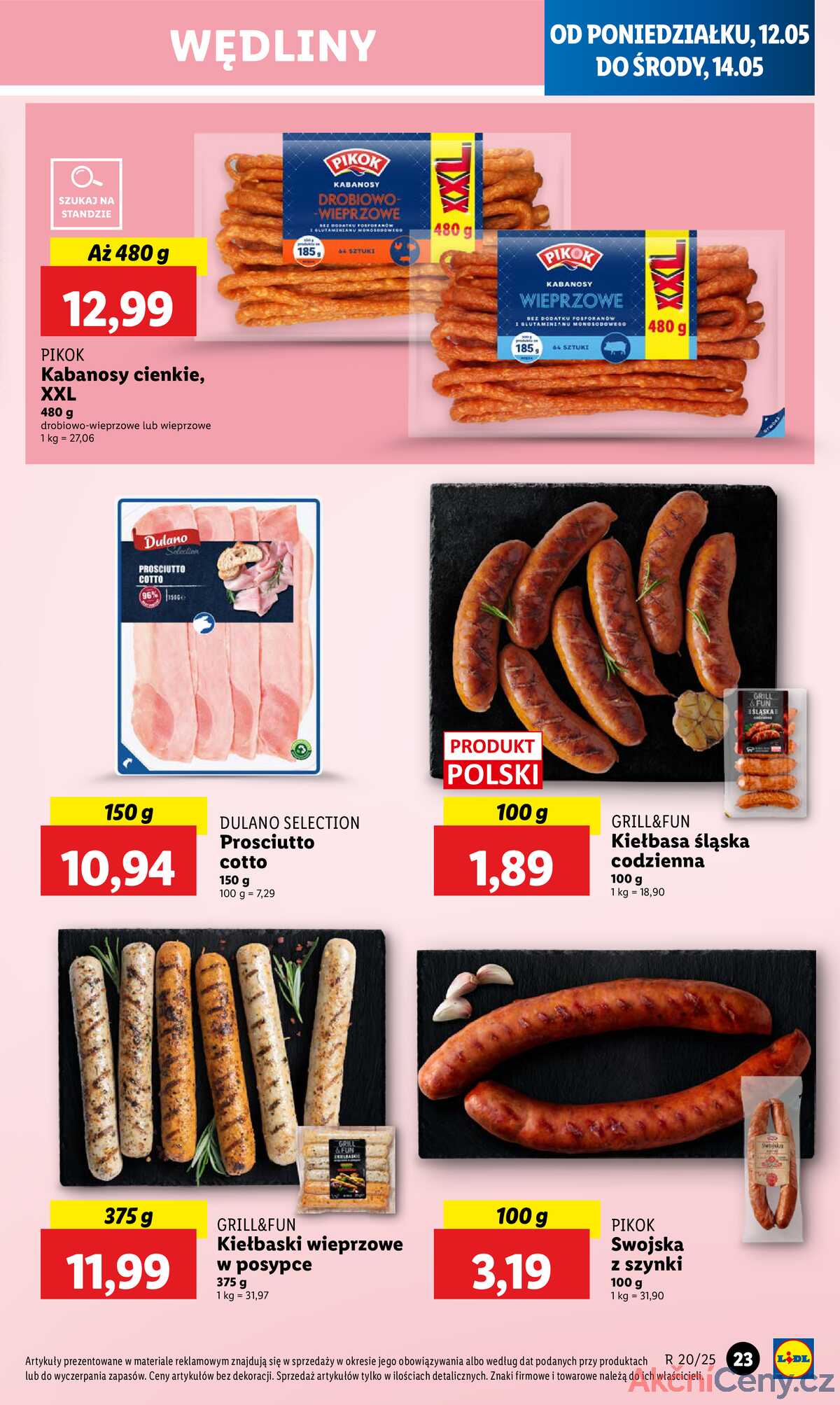 Leták Lidl Polsko 12.5.-14.5.2025 strana 29