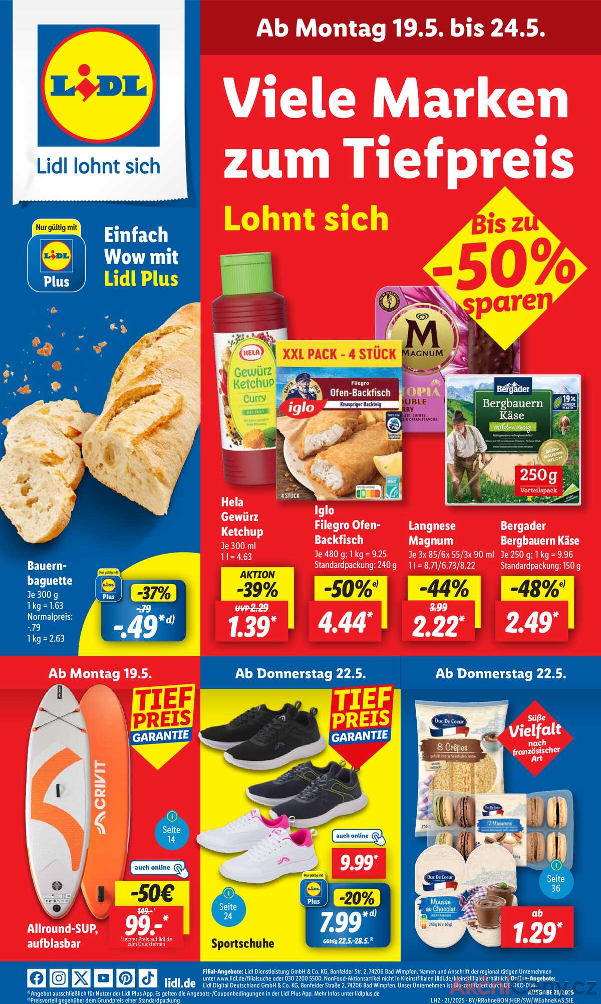 Leták Lidl Německo 19.5.-24.5.2025 strana 1