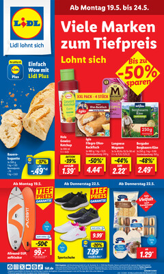 Leták Lidl Německo 19.5.-24.5.2025