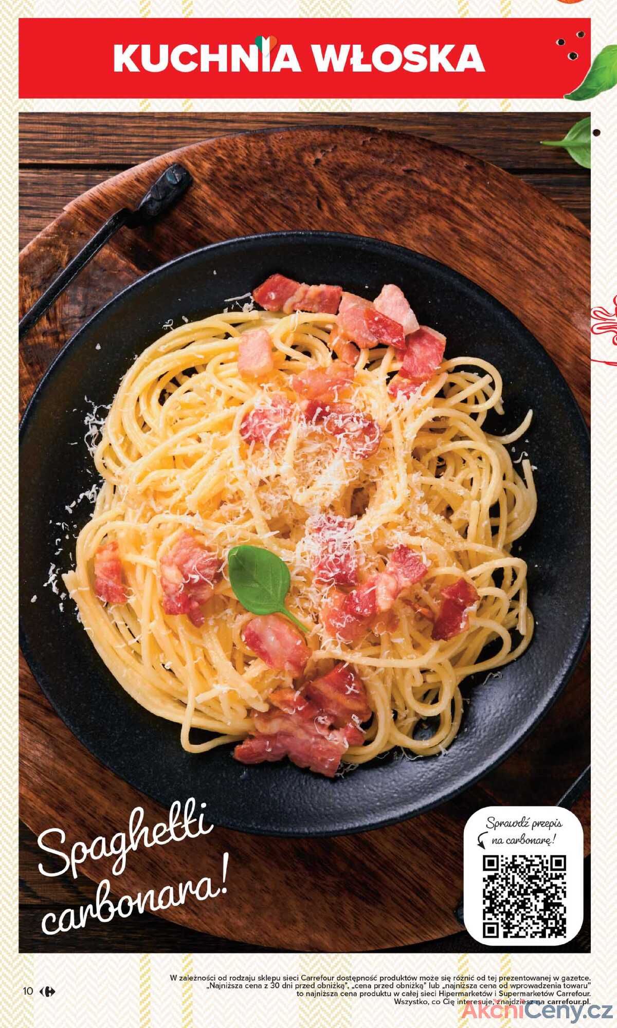 Leták Carrefour Polsko 12.5.-24.5.2025 - Italská kuchyně strana 10