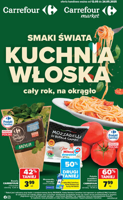 Leták Carrefour Polsko 12.5.-24.5.2025 - Italská kuchyně