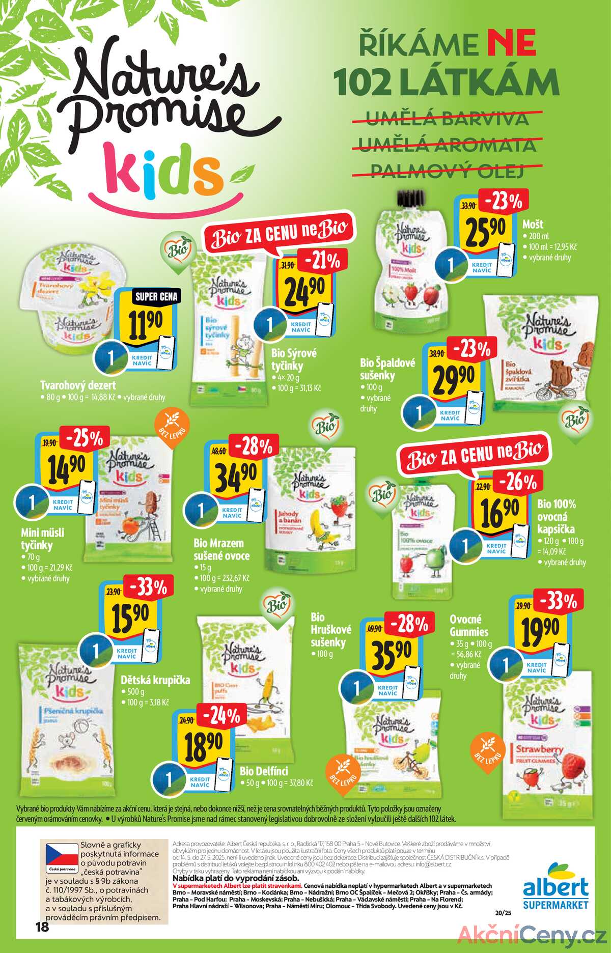 Albert Supermarket katalog BIO od 14.5. do 27.5.2025 strana 18
