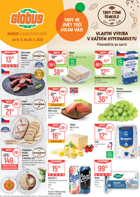 Akční leták Globus 14.5. - 20.5.2025 - Globus Jenišov u Karlových Varů