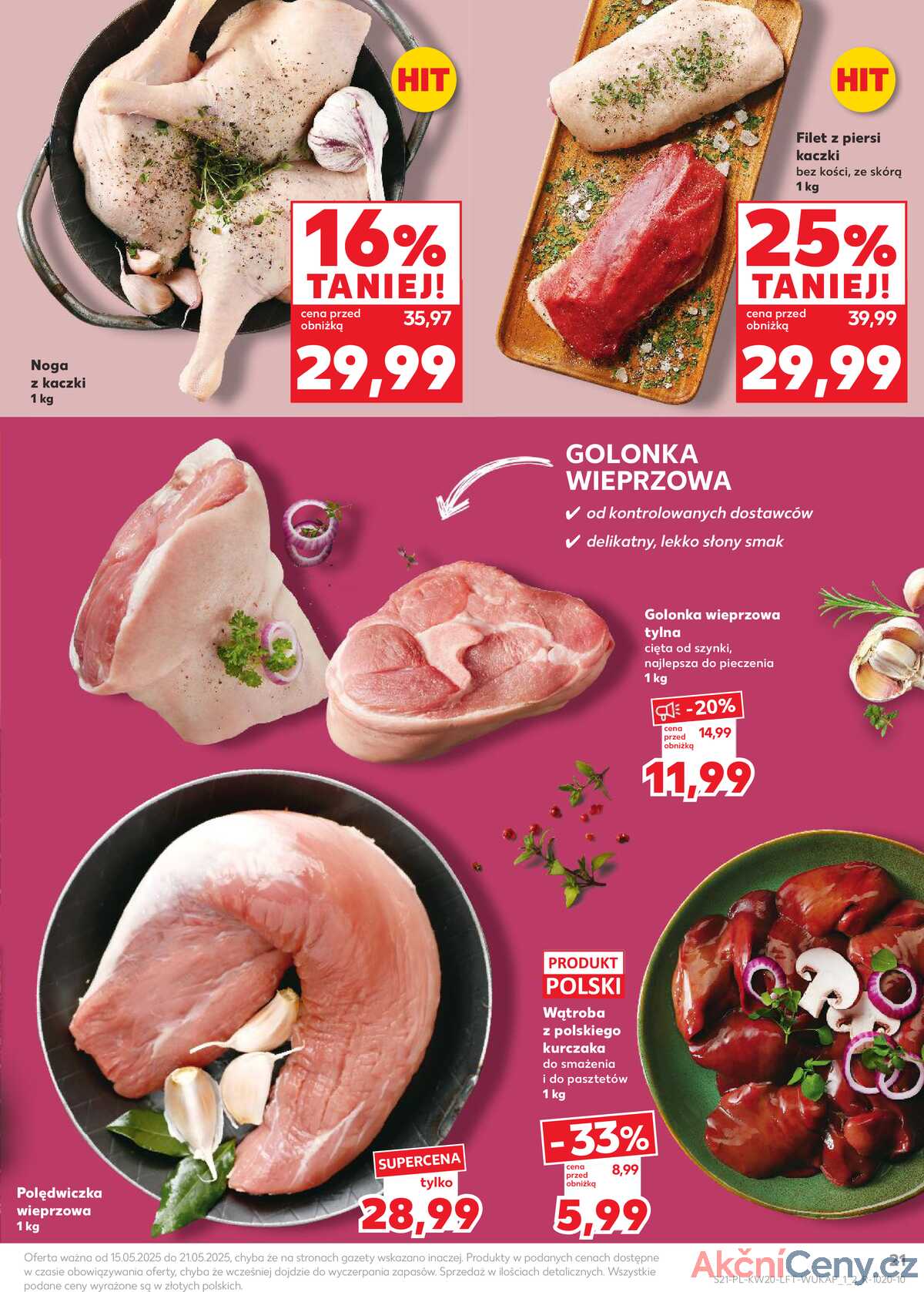 Leták Kaufland Polsko 15.5.-21.5.2025 - Noviny týdne strana 21