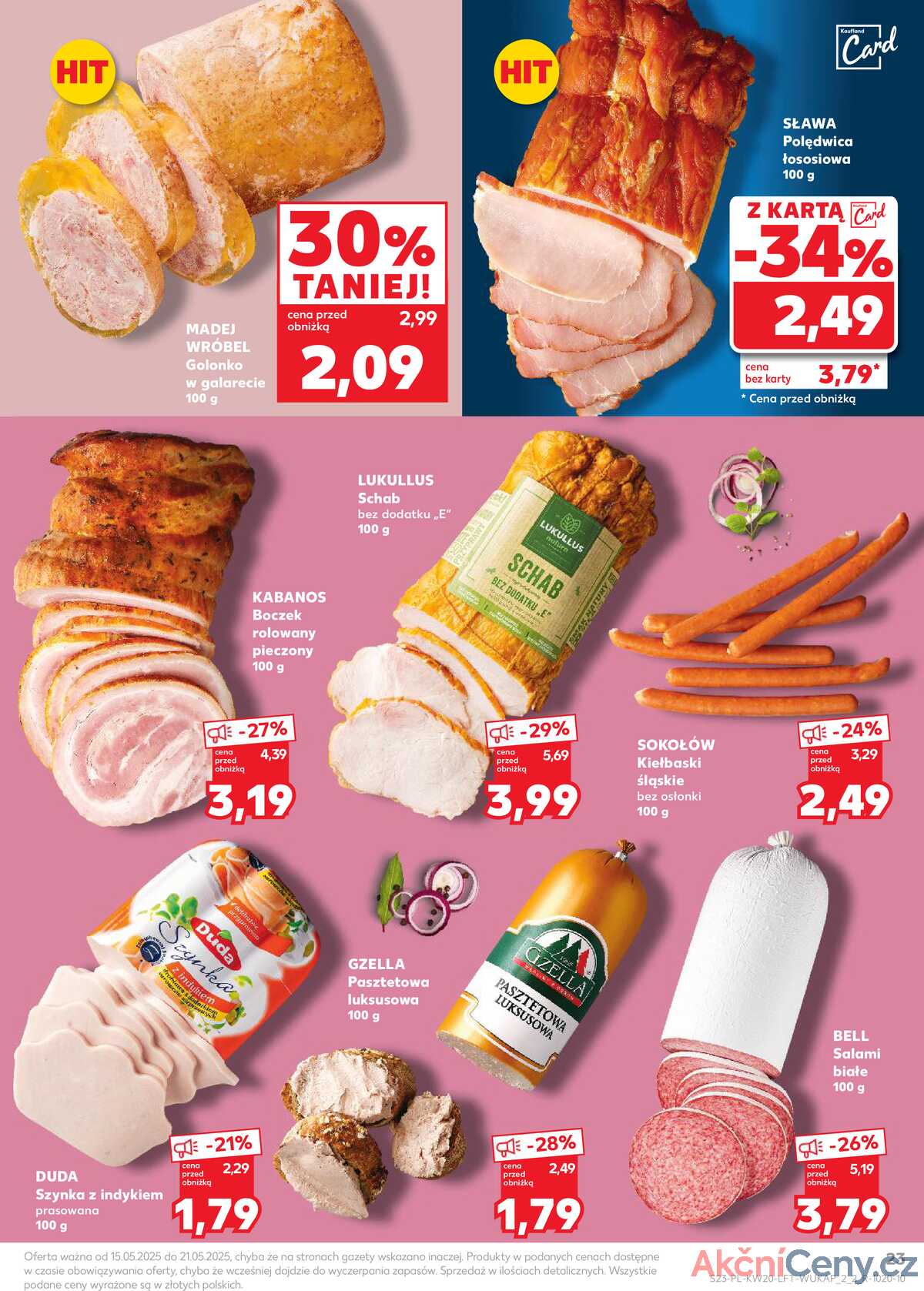 Leták Kaufland Polsko 15.5.-21.5.2025 - Noviny týdne strana 23