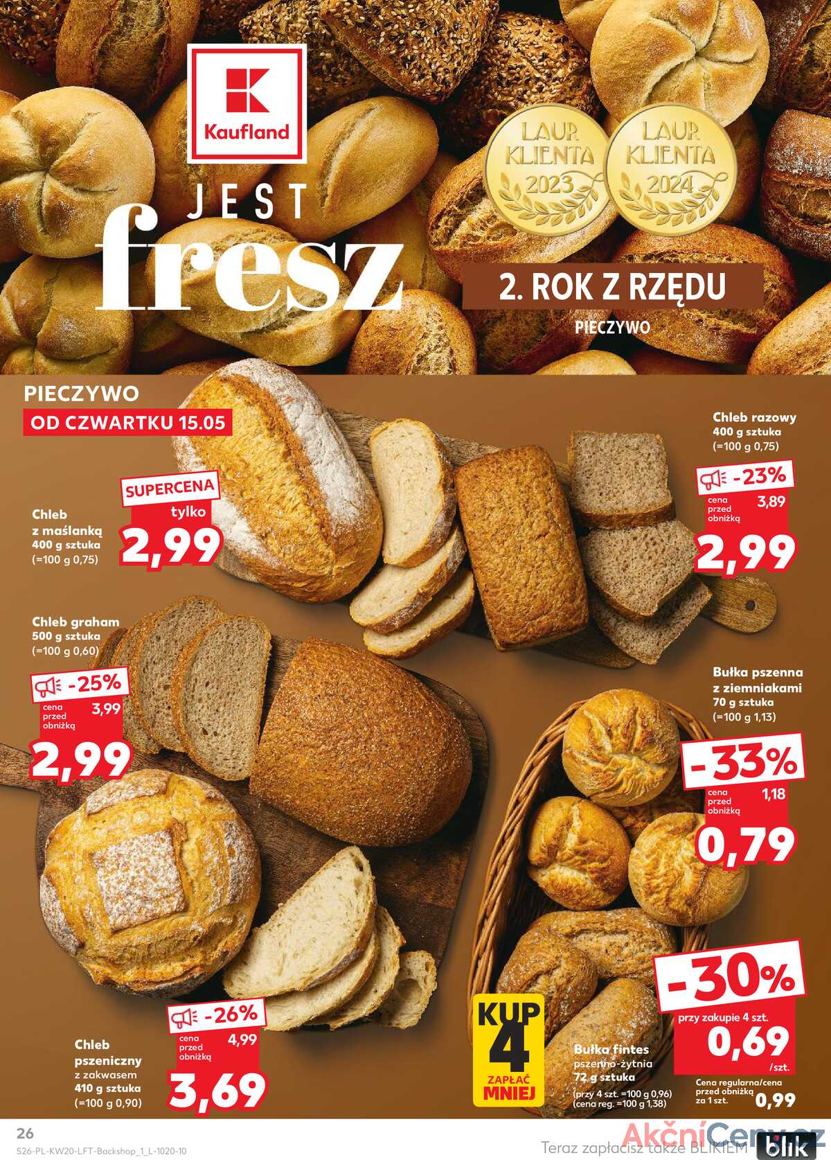 Leták Kaufland Polsko 15.5.-21.5.2025 - Noviny týdne strana 26