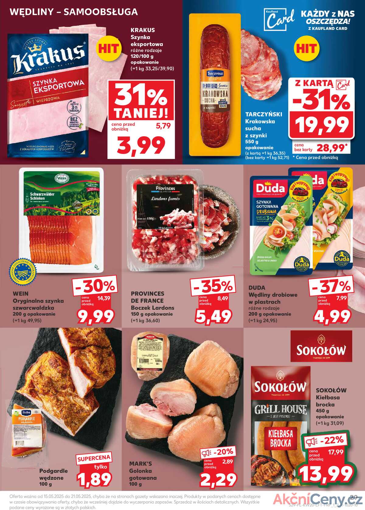 Leták Kaufland Polsko 15.5.-21.5.2025 - Noviny týdne strana 29